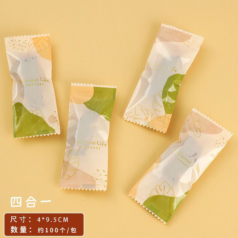 2025 año nuevo serpiente copo de nieve bolsa de embalaje crujiente rojo turrón festivo galletas máquina de hornear hecha a mano bolsa sellada