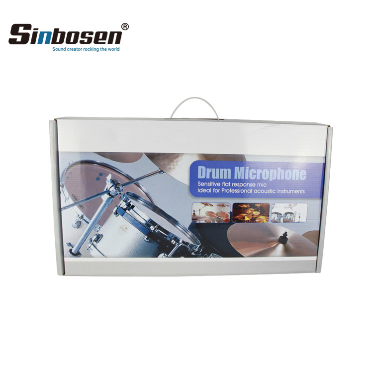 Micrófono de combinación de tambor profesional micrófono de instrumento musical 5 instrumentos de percusión traje de micrófono de rendimiento de jazz