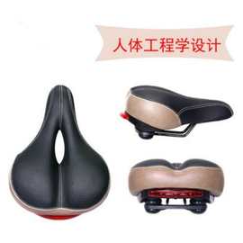 自行车鞍座带灯山地车坐垫自行车座椅鞍座电动车座椅零压力坐垫