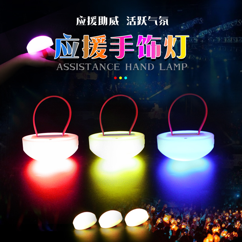 Nuevo control remoto pulsera luminosa concierto alegría interactiva apoyos grande silicona pulsera luminosa soporte impreso logo