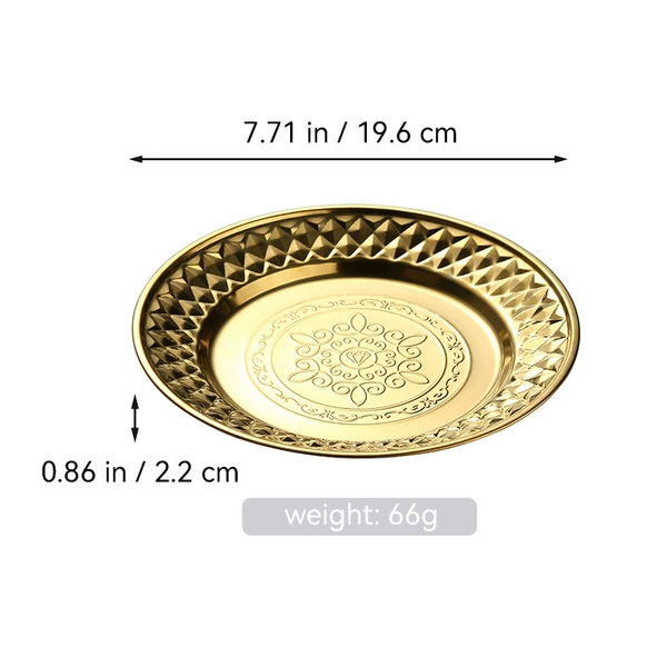 Golden 20cm dessert plate