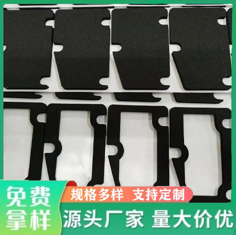 CR foam gasket neoprene rubber foam flame retardant shockproof waterproof sealing anti-static black CR foam gasket