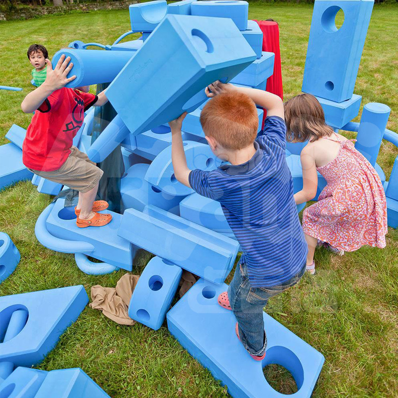 Blue Series Eva Building Blocks Independent Construction Game Bag Zhanbaile/Dream Beyond