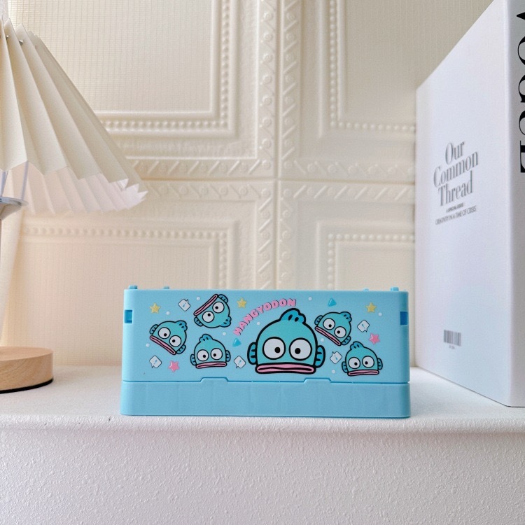 新商品の漫画の周辺の布の折り畳み可能な収納ケースの少女の心のデスクトップの化粧品の口紅の雑物の整理箱