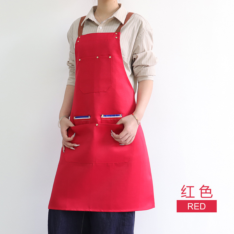 Transfronterizo Amazon restaurante herramientas correa delantal logotipo personalizado publicidad ropa de trabajo fábrica de delantal de cocina al por mayor