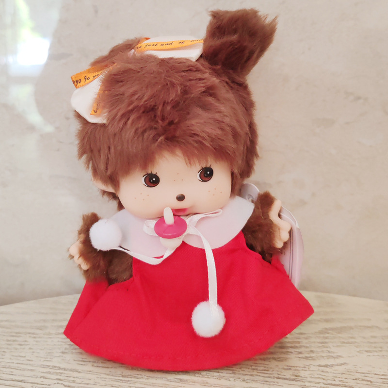 Monchic mengqiqi15CM pequeño vestido muñeca de felpa colgante bolso colgante producto transfronterizo buen producto nuevo producto