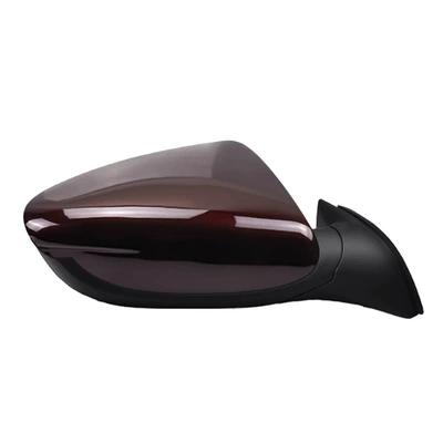 Original Rokt, Rear mirror/rearview mirror assembly - left-driver-3-lines-dark-cherry-red