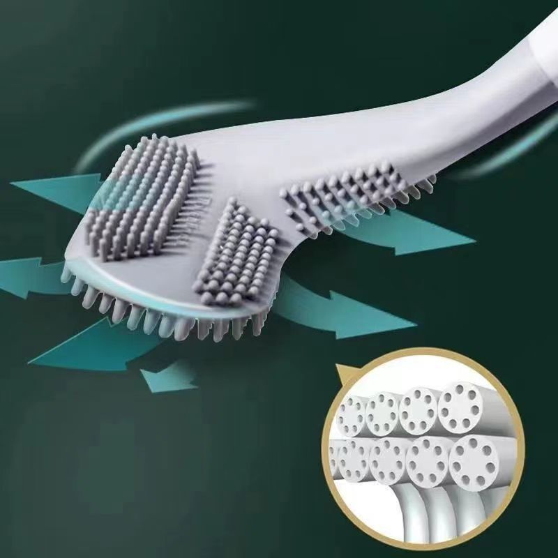 Toilet Brush Household No Dead Corner Bathroom Self-Cleaning Silicone Toilet Brush Wall-Mounted Golf Toilet Toilet Brush Toilet Brush Household No Dead Corner Bathroom Self-Cleaning Silicone Toilet Brush Wall-Mounted Golf Toilet Toilet Brush