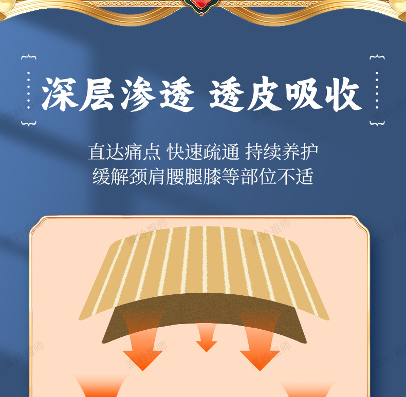 Self Heating Herbal Pain Relief Patch Honey Matrix Body Application 6 Patches Per Box specifications