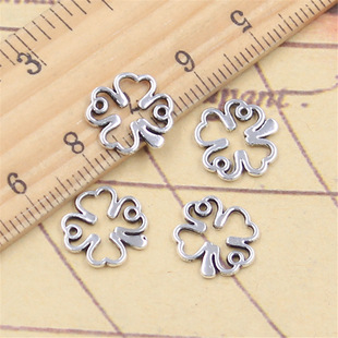 Ancient Silver Clover DIY Accessories Pendant Charm Necklace Bracelet Pendant