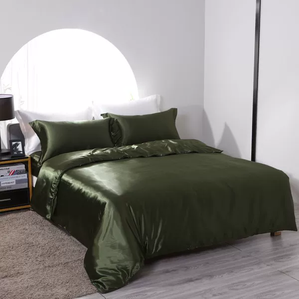 Silk green set, 4 piece set