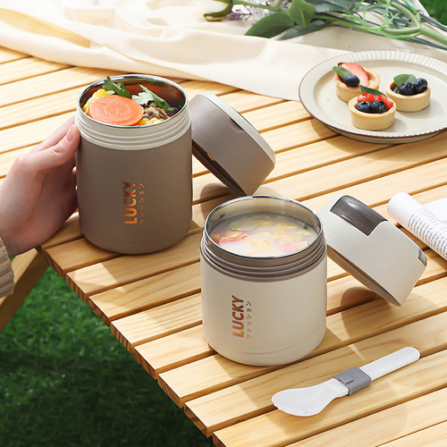Directly supplied from the manufacturer, portable breakfast cup, removable 304 stainless steel insulated soup cup, porridge cup, sealed lunch box, gift