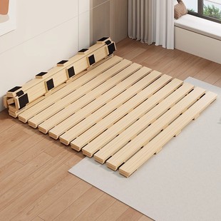 Solid Wood Hard Bed Board, Waist Protector, Spine Protector, Pine Double Hard Board Mattress, Soft Bed Hardening Artifact, Foldableable Row Frame