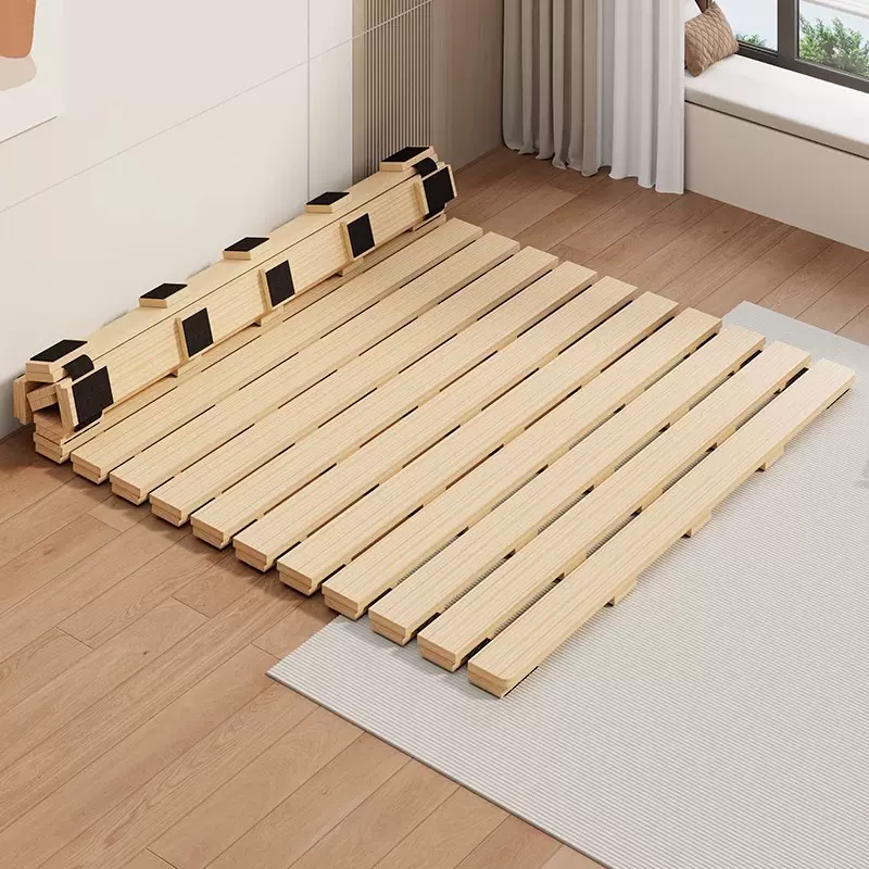 实木硬床板护腰护脊椎松木双人硬板床垫软床变硬神器可折叠排骨架