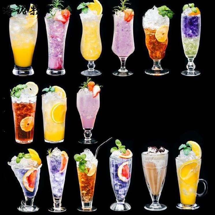 Summer cold drink cup-shaped smoothie milkshake ice cream juice cup jug beverage glass creative slushie cup