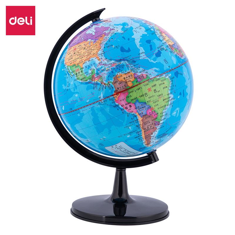 Deli Globe32cm High Definition Globe Standard Teaching Globe Chinese Terrain3035