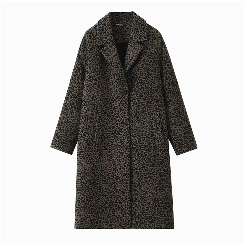European and American Fashion Loose Woolen Coat Coat Autumn and Winter New Urban Commuter Elegant Top European and American Fashion Loose Woolen Coat Coat Autumn and Winter New Urban Commuter Elegant Top