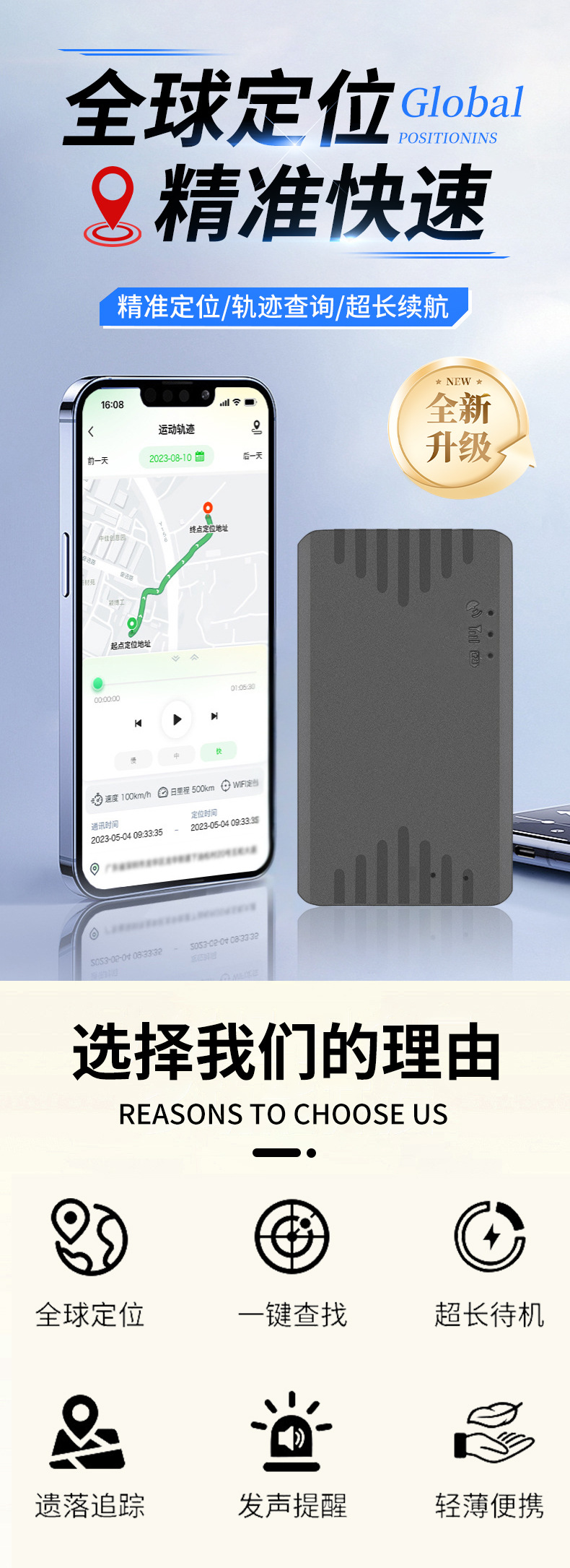 Cross-Border V6A Wireless Gps Locator Car Locator Remote Tracking Tracking Car Single Beidou Locator