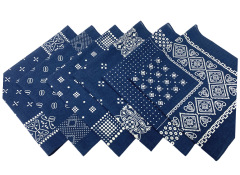 Factory Direct Sale 55cm Pure Cotton Paisley Square Scarf Outdoor Sports Street Dance Hip Hop Fashion 100% Cotton Headscarf