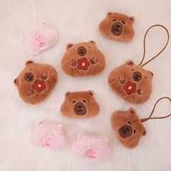 卡通卡皮巴拉毛絨玩偶車載掛飾背包掛件學生情侶款鑰匙扣飾品玩偶