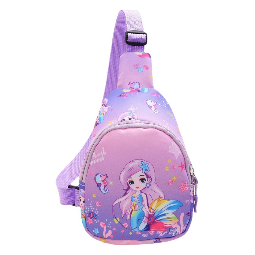 New Fashion Cute Cartoon Children's Bag Outdoor Travel Crossbody Bag Boys and Girls Universal Chest Bag Coin Purse