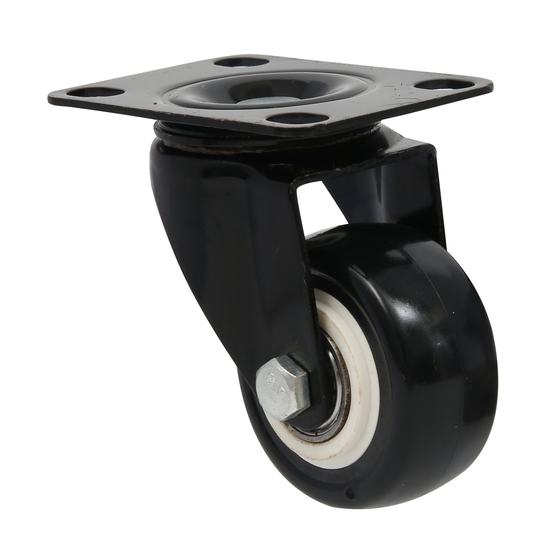 Black gold diamond caster light pvc polyurethane double bearing 1.5 inch 2 inch 2.5 inch directional universal wheel furniture wheel