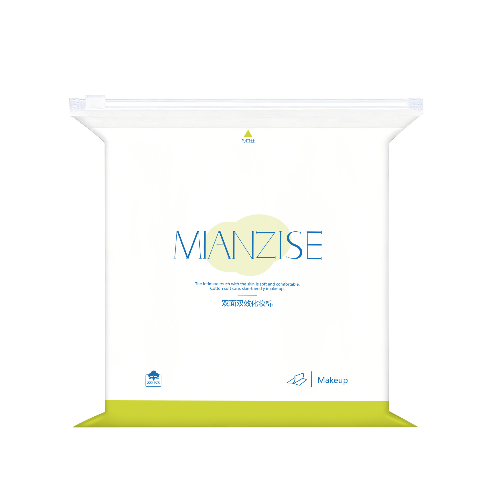 222 piezas de algodón limpio grueso algodón desechable para la eliminación de maquillaje de salón de belleza para el cuidado de la piel