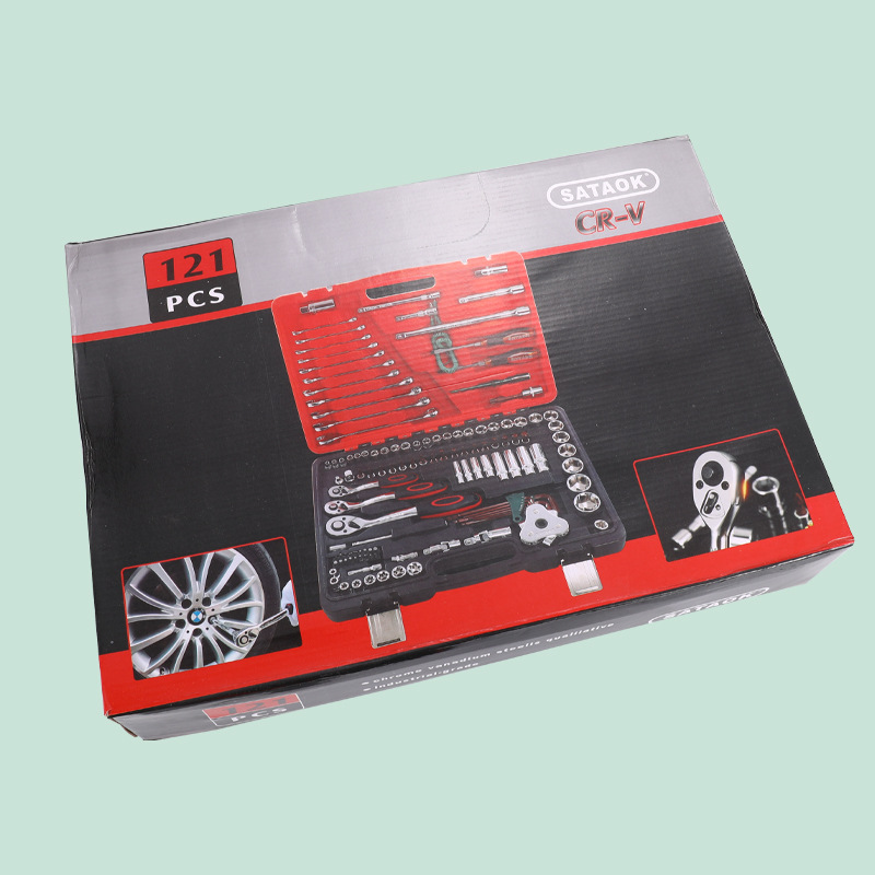 Fabricante de 121 piezas herramientas de reparación de automóviles herramientas de combinación de hardware de llave de zócalo