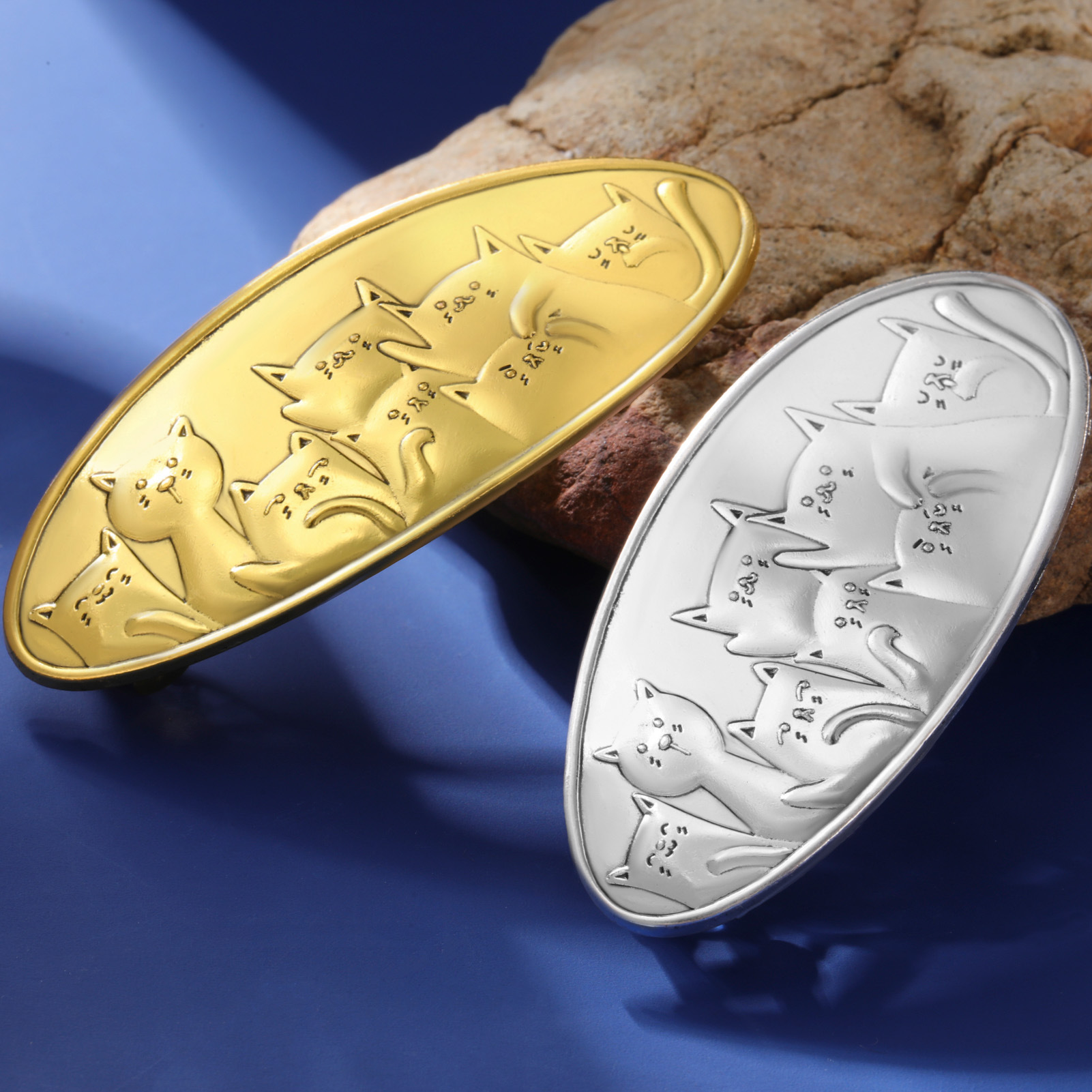 Foreign trade export hot wholesale supply retro ladies jewelry gifts alloy cute cat hair accessories hair clip