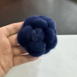 폭발 6.8CM 하이 엔드 인기 작은 향기 두꺼운 꽃 니부 슈퍼 모양의 꽃 동백 보석 코사지와 브로치