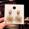 Silver needle, fashionable universal earrings, silver 925 sample, internet celebrity, simple and elegant design