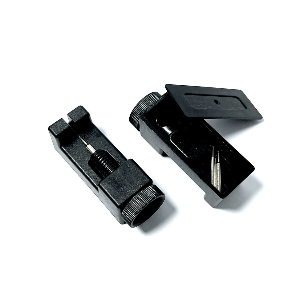 Квадратный мини-инструмент для разборки и регулировки часов, инструмент для резки ремешка, аксессуар для часов с 2 иглами, портативная модель 2024 года.