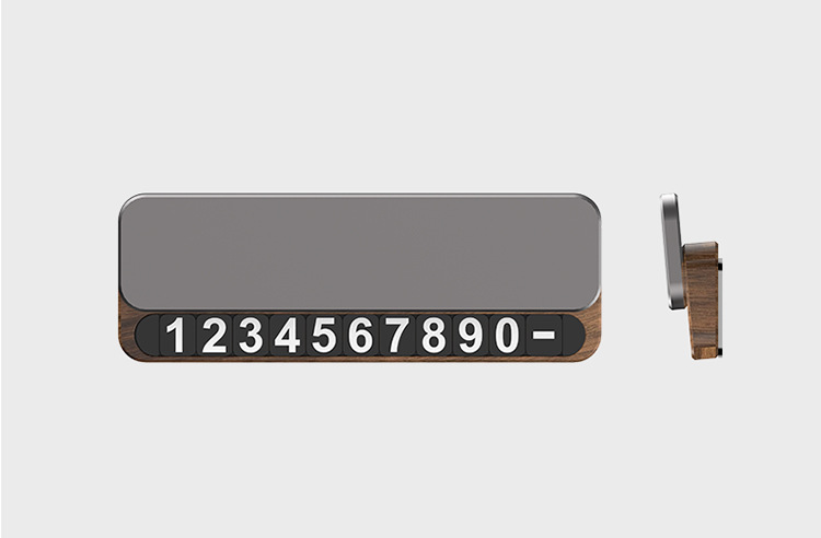 [Premium Selection] High-End Temporary Parking Number Plate for Cars, Car Accessories, Mobile Phone Number Plate for Moving the Car, Alloy Parking Plate
