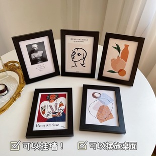 Ins Style 7inch Desktop Ornaments, Bedroom Decoration Paintings, Simple Art Paintings, Photo Frames, Home Background Decorations That Can Be Hung on the Wall