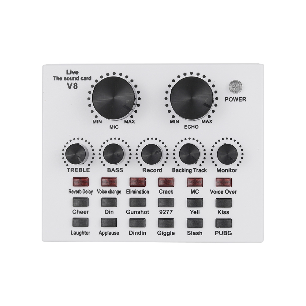 English Bm800 Microphone V8 Sound Card Cross-Border Computer Recording Stand Live Streaming Podcast Equipment Complete Set