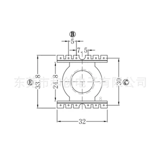 POT3324变压器骨架POT3324电木骨架POT3324立式6+6骨架