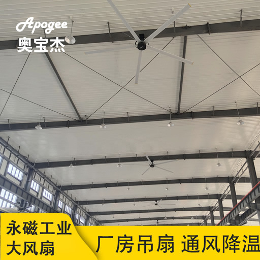 Hot Warehouse Ventilation Equipment Large Industrial Fan Workshop Ceiling Fan 1 Hours 1 Degree Energy Saving Electricity Aobaoj