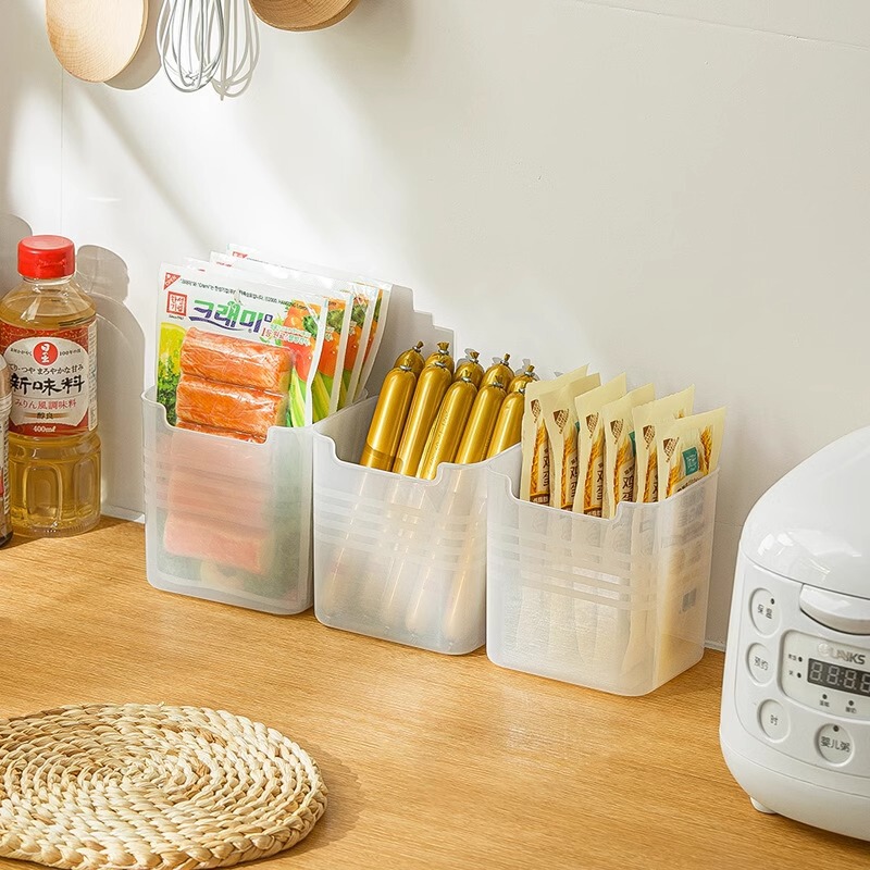 冷蔵庫収納ボックス サイドドア仕切り整理収納 キッチン食品保存整理 卵調味料ラック|undefined