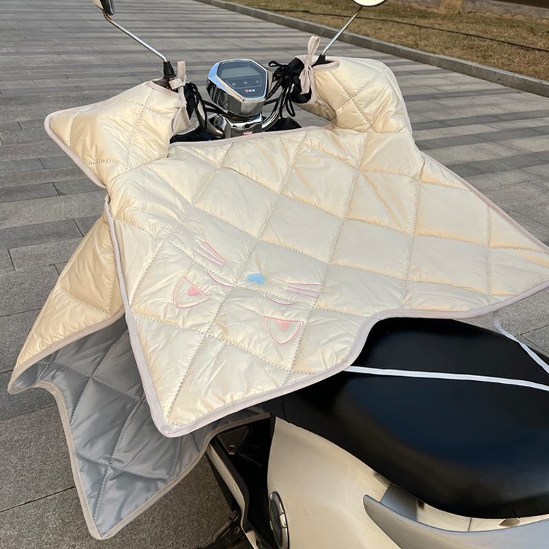 四季通用中厚电动车挡风被夏季防晒防水薄款遮阳罩电车摩托车春秋|undefined