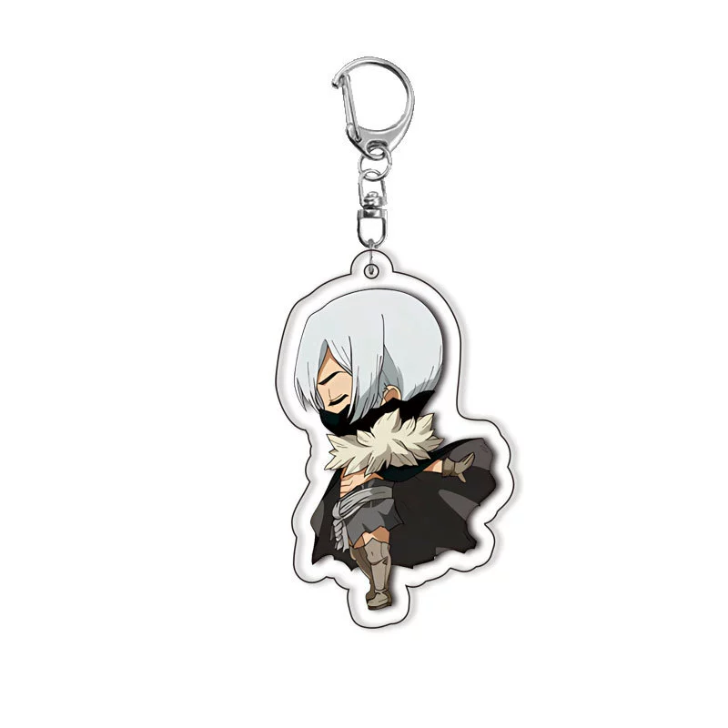 Acrylic double-sided keychain, amber pendant