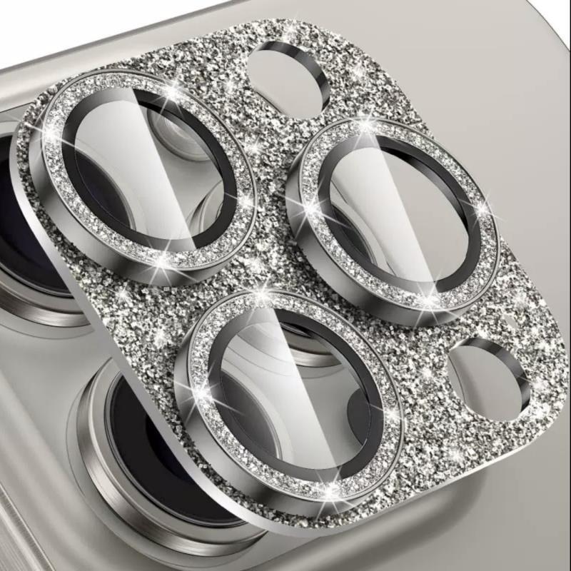 Large one-in-one application Apple 16 lens film glitter luxury 15promax rear camera lens cover full coverage