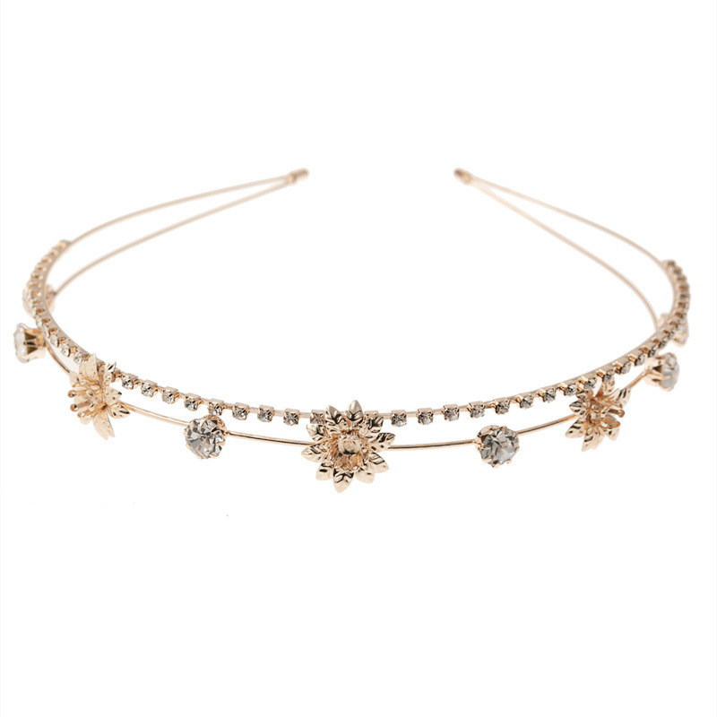 Rhinestone Flor de doble capa 1 # J5101