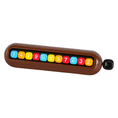 magnetic number plate, luminous, concealable – Nömrəli dayanma kartı - lava-browncartoon-parking-sign