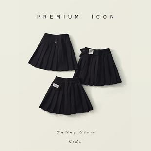 2024 Stylish elasto Pleated Skirt JK Uniform Korean Fashion Student Skirt Solid Color All-match Skirt Short Skirt