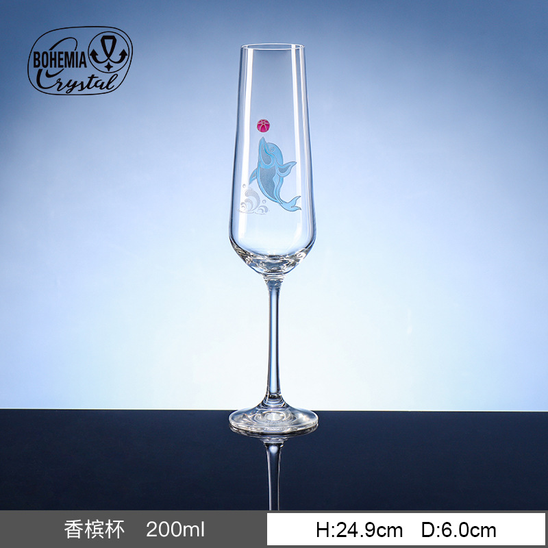Checo original de importación de tazas de cristal tallado tazas de vino caseras tazas de champagne whisky tazas de hotel alto pie al por mayor image 7