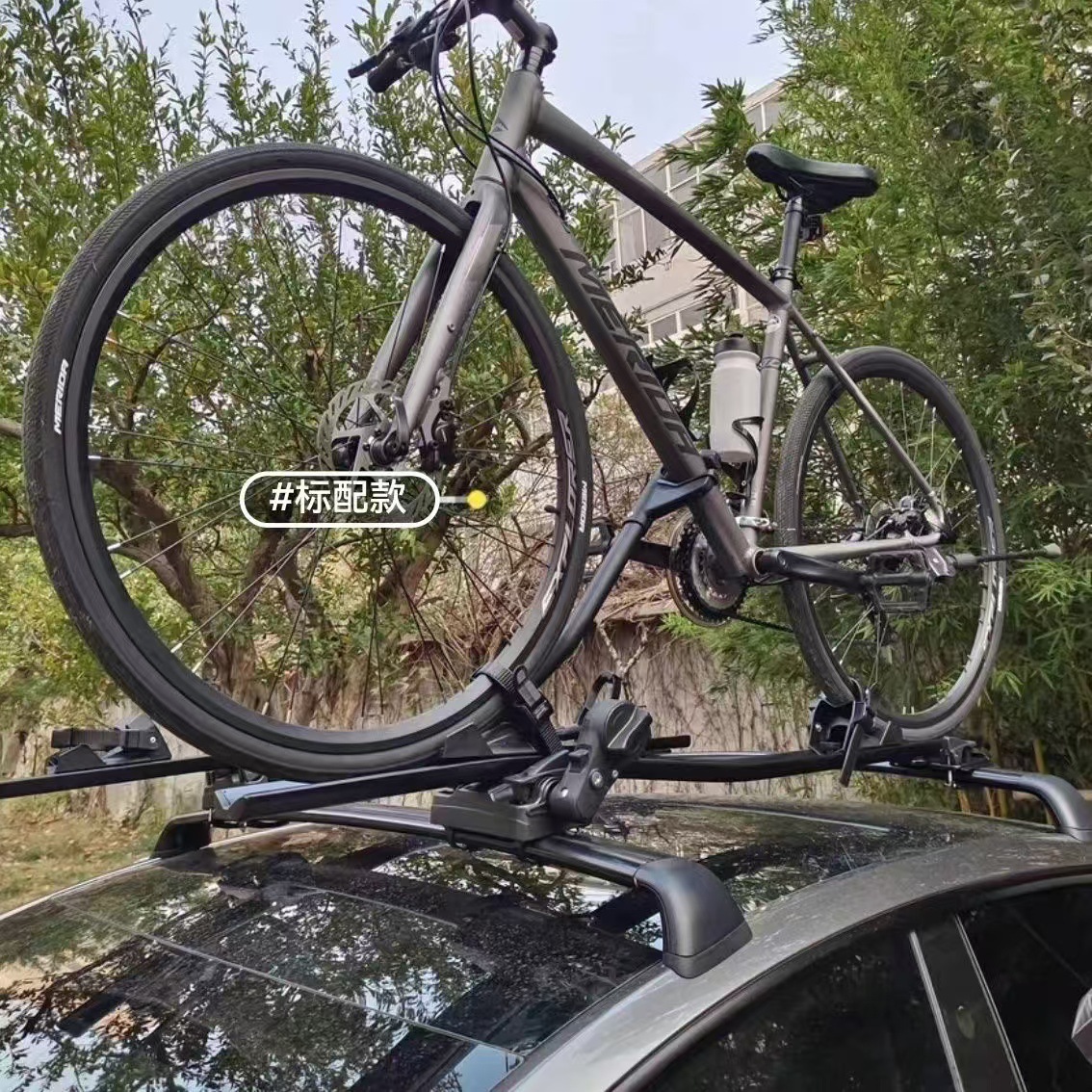 Car bike rack roof bike rack luggage rack mountain bike roof rack folding bike rack