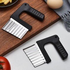 手持ち式のステンレスの波のマッシュポテトは多機能のポテトのナイフを切ります。