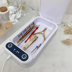 UV nail disinfection box, multi-functional dead skin file, steel push tweezers tool, sterilization for permanent makeup, disinfection cabinet