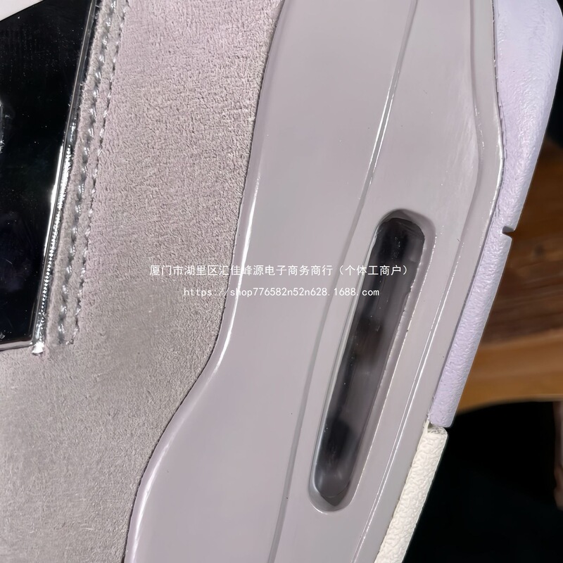 Pure Original 4Aj4 Casual Sports Sneakers Men's Layered Leather Cement Mid-Top Practical Basketball Shoes Putian White and Red Joe Women's Model
