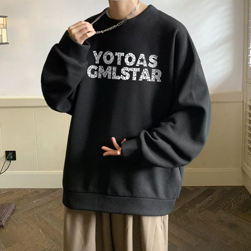 Хорошее качество! Футболка с длинным рукавом мужская Walv Ge Top Circles Walf Gee Ge Ge, большой размер (HW341-P30)